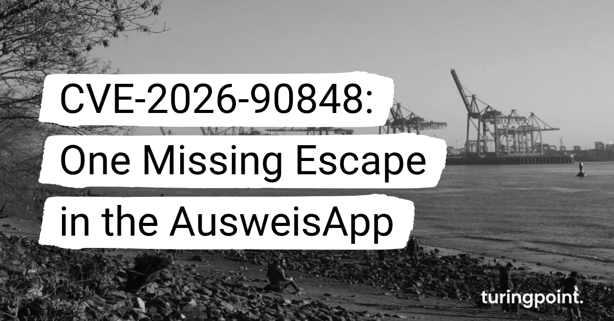 CVE-2026-90848: One Missing Escape in the AusweisApp and Its Consequences