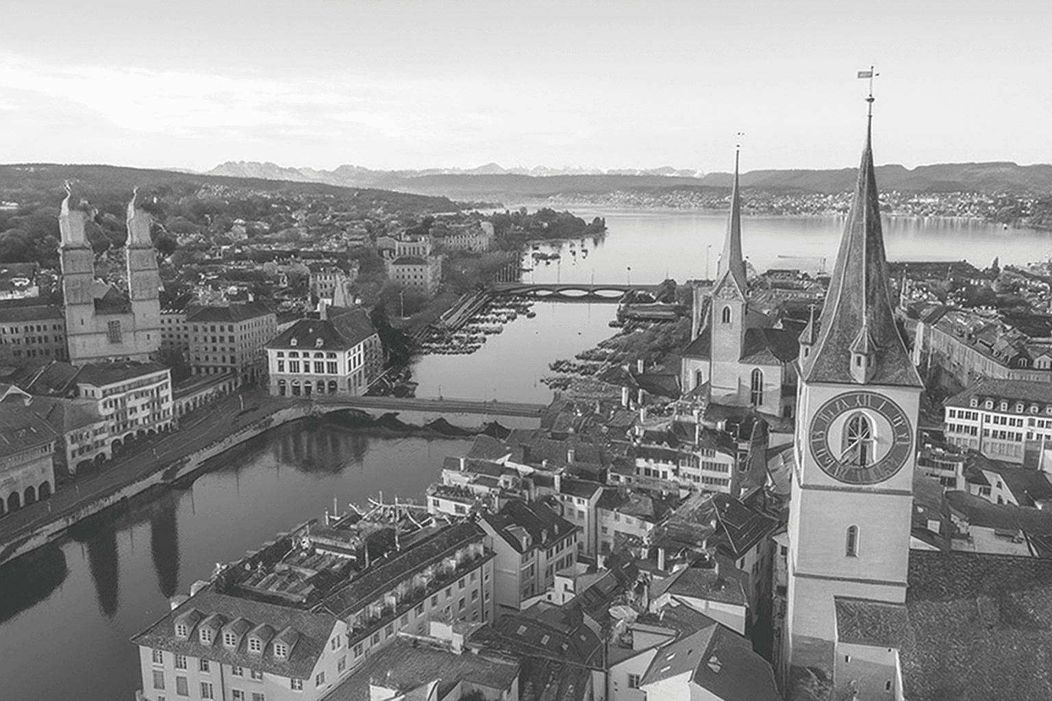 View of Zurich city